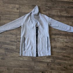 Lululemon Cardigan Fleece Jacket Sz 4 Womens Heather Grey Yin To My Yang 