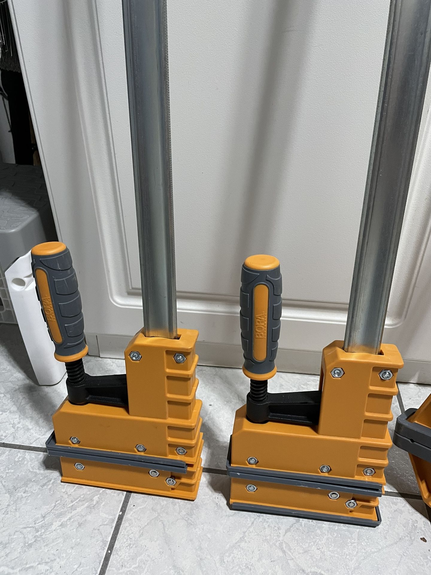 Bora Steel 31 In. Parallel Clamp (Set of 2) Bora 24 In. One Hand Clamp Heavy Duty