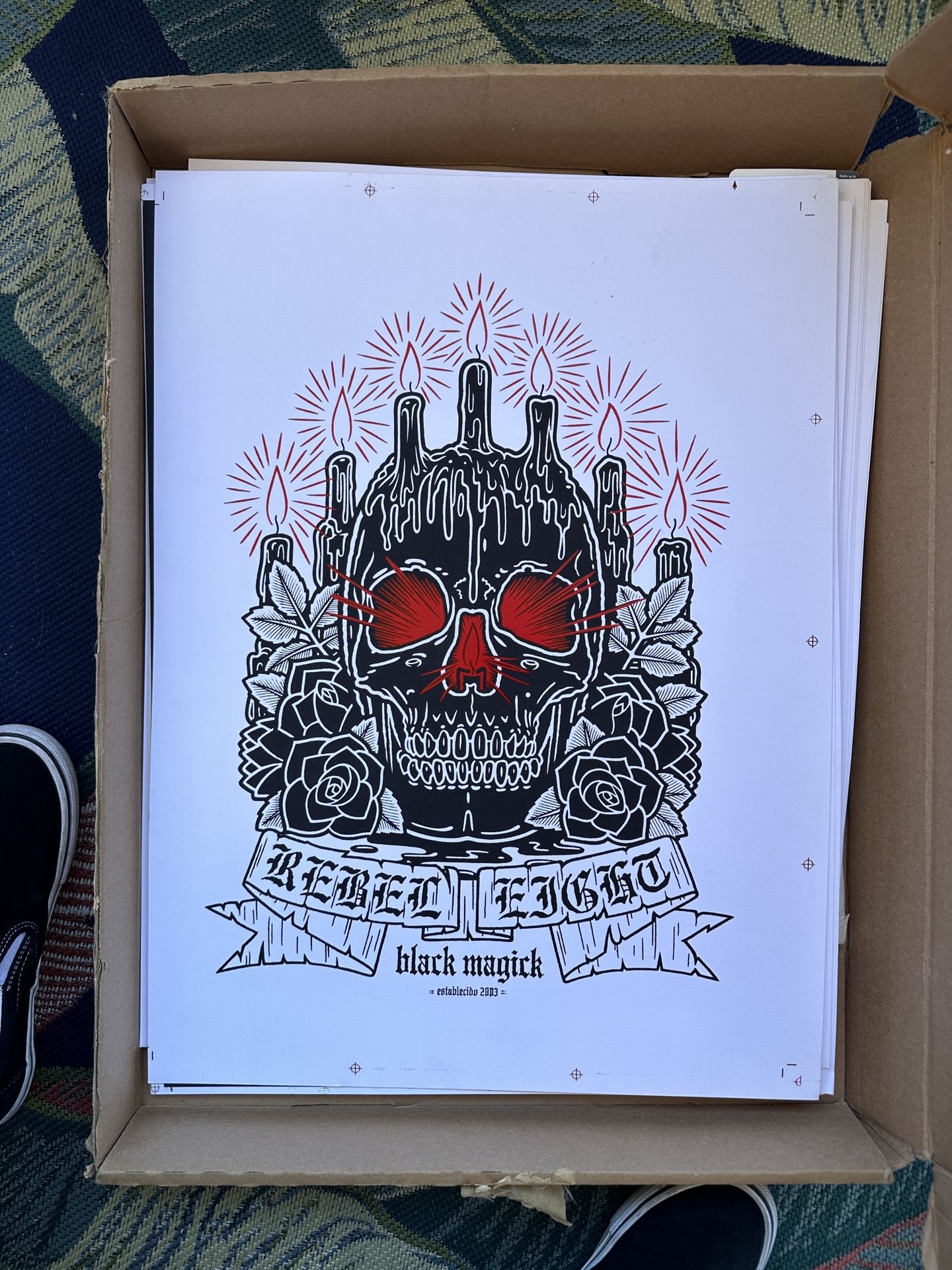 Rebel Eight Mike Giant Black Magik Print Size: 18