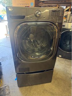 Washer front load Steam LG 4.5 cu Ft w 27
