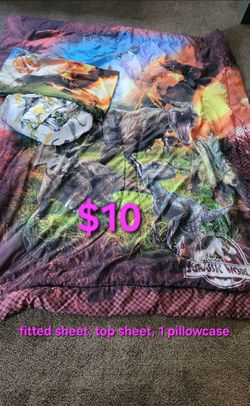 Jurassic Park Dino sheets Twin