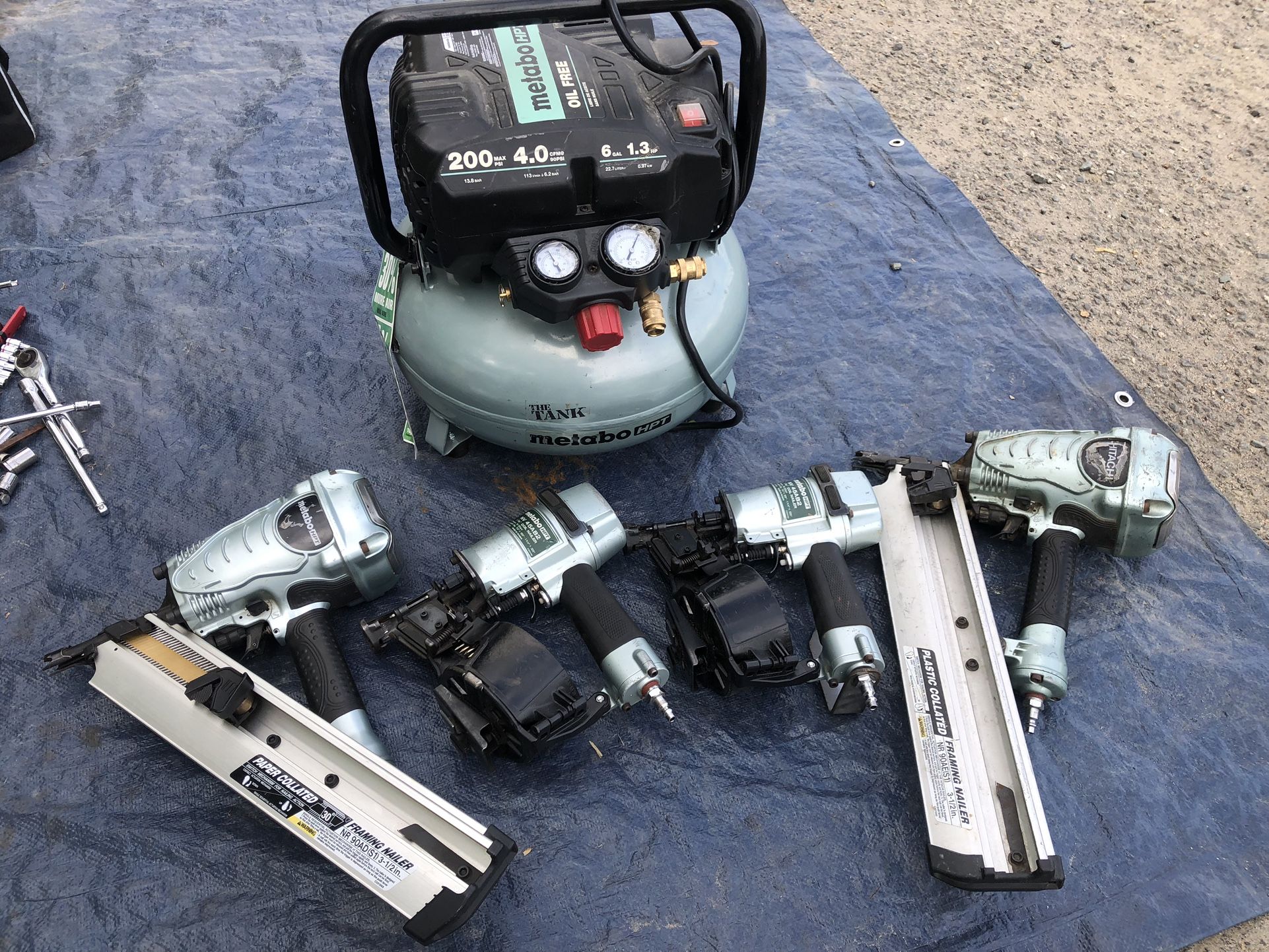 METABO 2-ROOFING ,2-FRAMING &AIRCOMPRESSOR