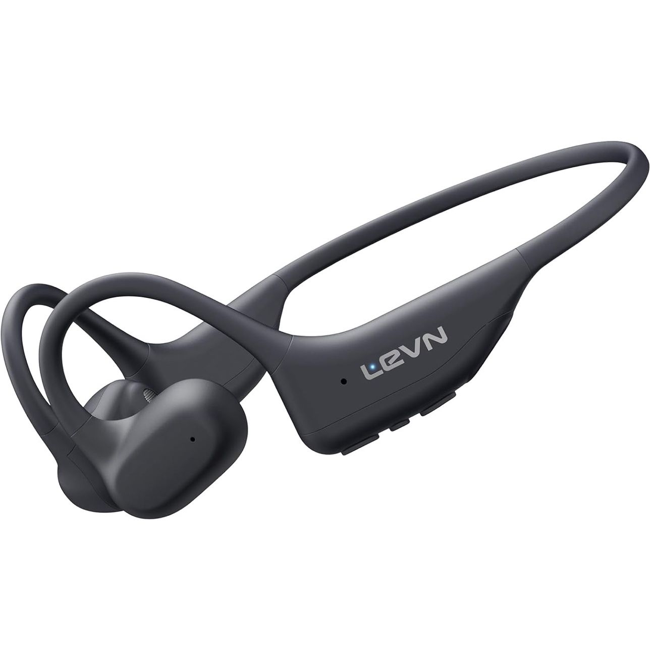 LEVN Bone Conduction Headphones, Open Ear Running Headphones Bluetooth 5.3, 14H Battery Sweatproof & Waterproof, Wireless with Built-in Mic for Cyclin
