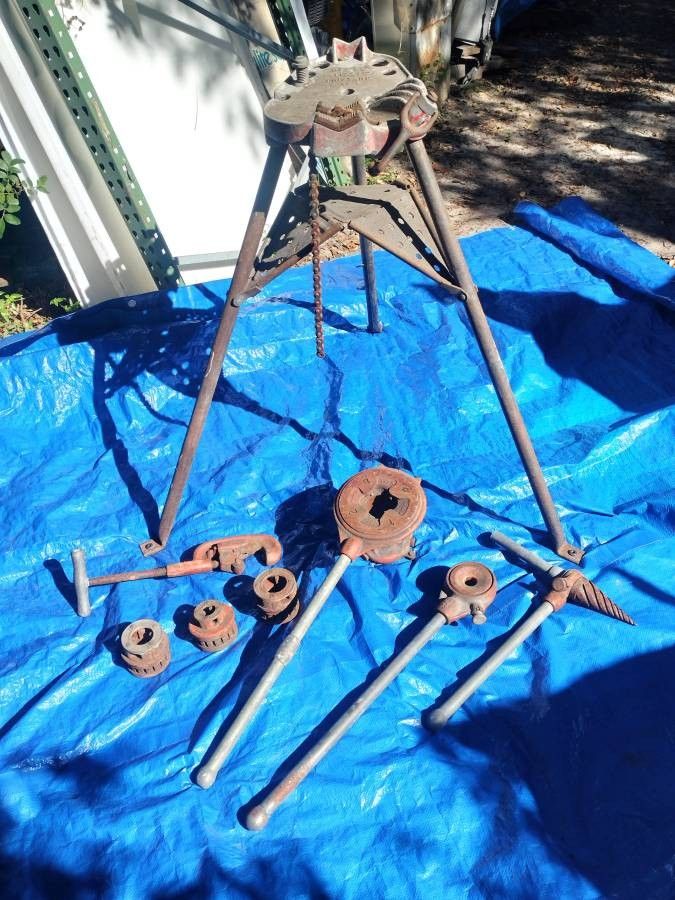 Set of Ridgid Pipe Threading Tools
