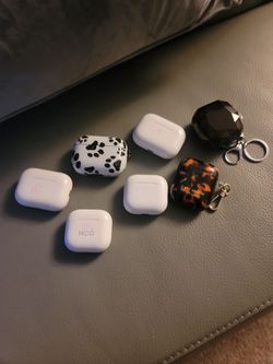 Six Airpods Pros,  and one Samsung Galaxy Buds