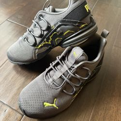 Kids Gray Puma Shoes