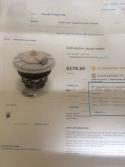 Dishwasher motor NEW!