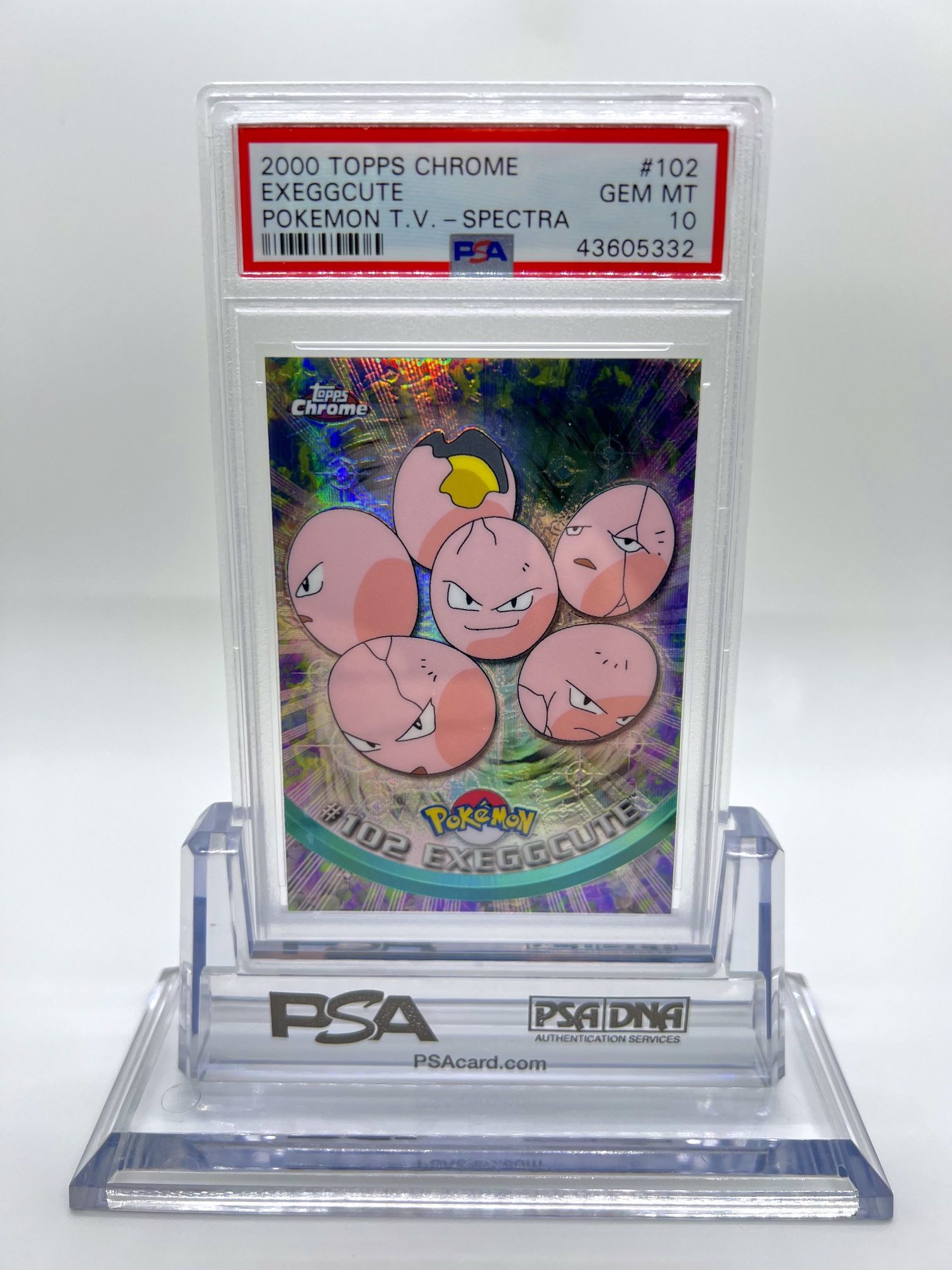 Exeggcute #102 SPECTRA PSA 10 See our other listings for more Pokémon