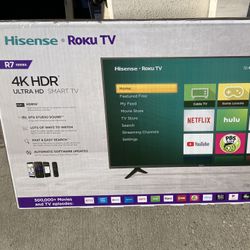 58” inch Hisense Smart Roku UHDTV 4K 