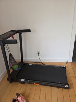 Black Folding Electric Treadmill