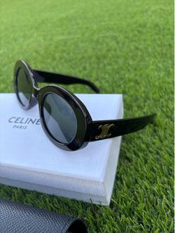 Rounded Celine Black Sunglasses