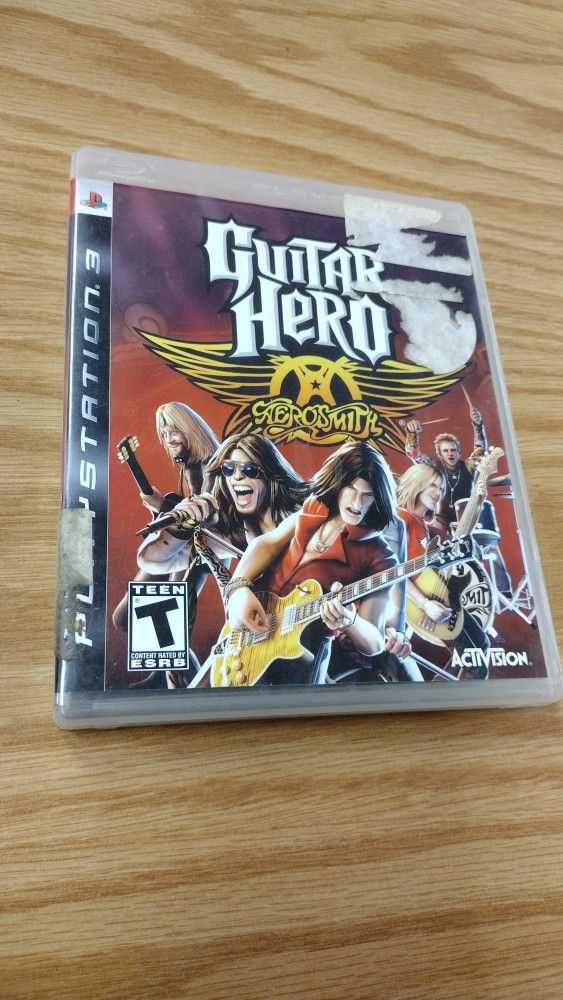 Guitar Hero Aerosmith PlayStation 3 PS3 2008 Complete video game 