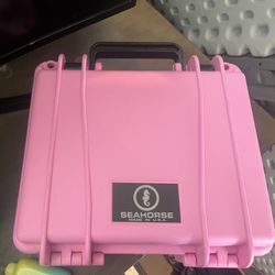 Pink Seahorse Gun Box