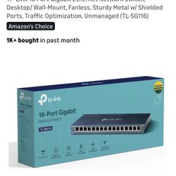 16 Port Gigabit Ethernet Switch