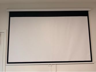 80" Manual Projector Screen with Auto Lock Anti-Crease Home Theater Office Wall Mounted Pull Down