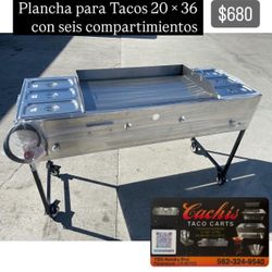 Catering Cart/ Farmers Market Grill/ Taco Cart/ Plancha I Para Manter Comida Caliente