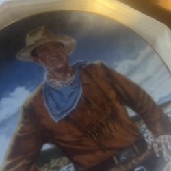 Franklin Mint John Wayne porcelain plate