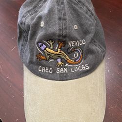 Mexico Hat - Classic Cabo San Lucas Lizard Hat. Genuine Made And Purchased In Mexico Adjustable 
