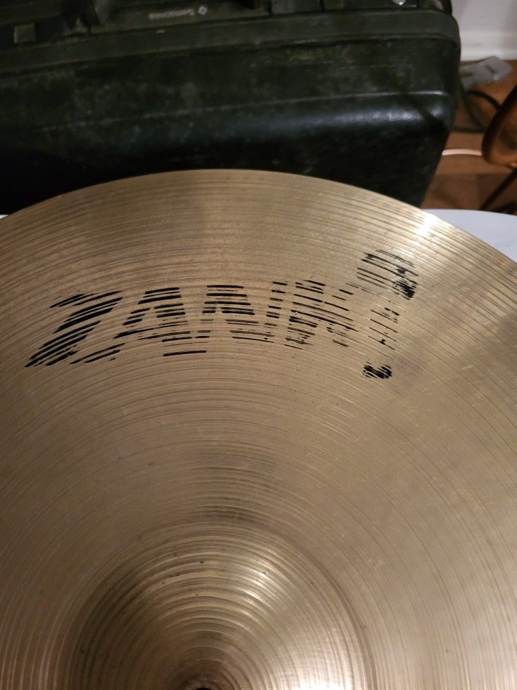 Rare Vintage 1960s Zanki Ride Cymbal, 20"