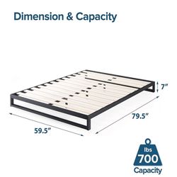 Queen Bed frame + mattress 