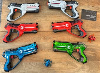 Laser Tag Guns w/ Flipping Bugs