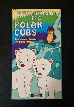 VINTAGE VIDEO TREASURES ADVENTURES OF THE POLAR CUBS VHS - ANIMATED CARTOON