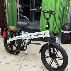 CYBERVELO EK5 FOLDING E. BIKE PEAK 1000W 48V 20.8AhLARGE REMOVABLE BATTERY +30MPH-RANGE 80MILES