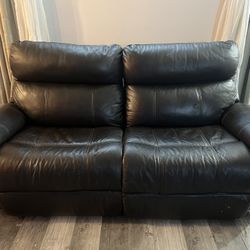 La-Z-Boy Dual Power Recline Leather Couch