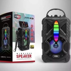 CZRXLLGD Bluetooth Speaker, IPX5 Waterproof Speaker with HD Sound, RGB Multi-Col