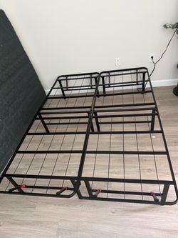 Full Sized Metal Bed Frame - Foldable