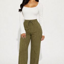 Olive stripe pants (small and large)