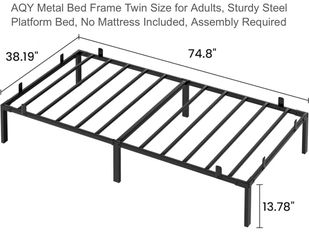 Twin Size Metal Bed Frame