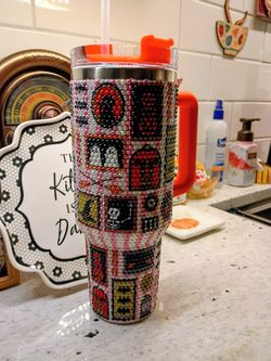 Super Cute Bedazzled Holiday Thermos
