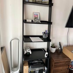 Black Leaning Shelf