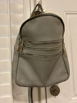 Tano Leather Back Pack Grey