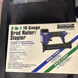 Quick find 2-in-1 18 gauge Brad nailer stapler