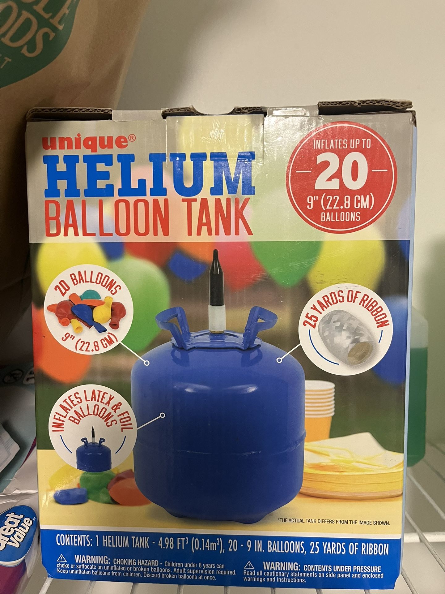Hellium Ballon Tank New - Unopened