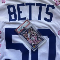 2025 MLB Dodgers Murakami Tokyo Series PSA 9 Card & Home Jersey Small