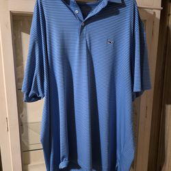 Vineyard Vines Men's Polo Shirt's XXL Lot Of 3 Casual Golf Short Sleeve Stripe's