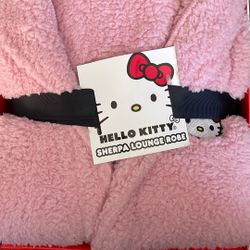 Hello Kitty Sherpa Lounge Robe For Ladies 