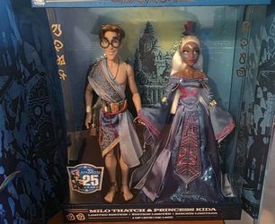 2026 Disney D23 Exclusive Atlantis 25th Anniv. Milo & Kida LE Doll Set Inhand
