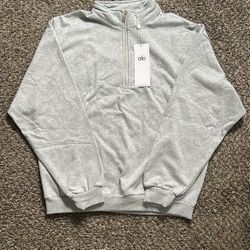 Gray Alo Quarter Zip - S