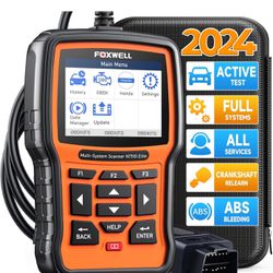 FOXWELL NT510 Elite fit for Honda/Acura Diagnostic Scanner, Full System OBD2 Scan Tool Car Code Reader, Bi-Directional Control All Service ABS Bleed C