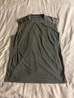 Nike Gray Sleeveless Dri-FIT Training Tank Top Fitted size XXL