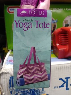 Lotus yoga Deluxe yoga tote bag and