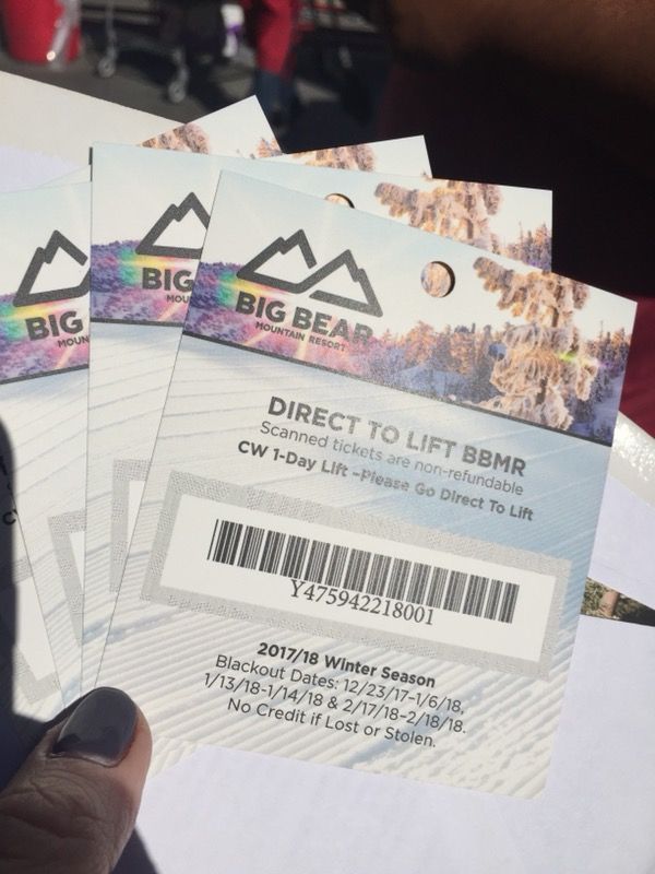 Big Bear Lift Tickets - Quantity 2