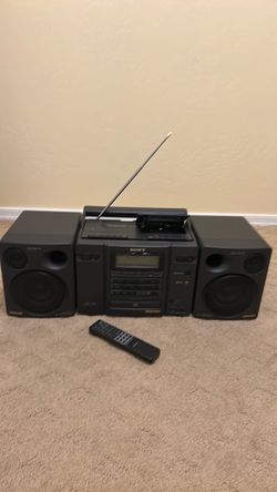 Sony CFD-758 Boombox CD Cassette Radio with Remote