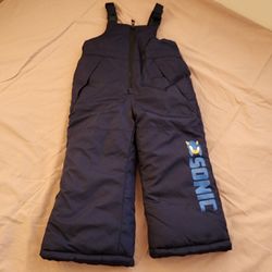 Sonic the Hedgehog boys' heavy-weight snow bib/ski pants - 3T
