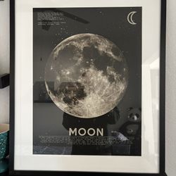 Framed Moon Picture