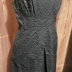 J Crew Fit  & Flare Stylish Sleeveless Grey  Dress 👗 Size 10/med